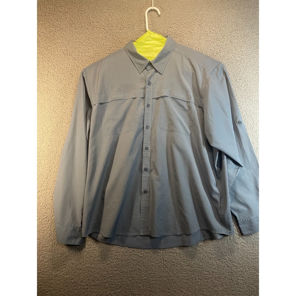 Wrangler Lightweight Mesh, Long Sleeve Mens Size XXL Blue